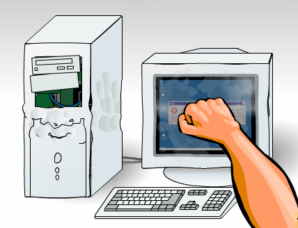 Поломанный компьютер