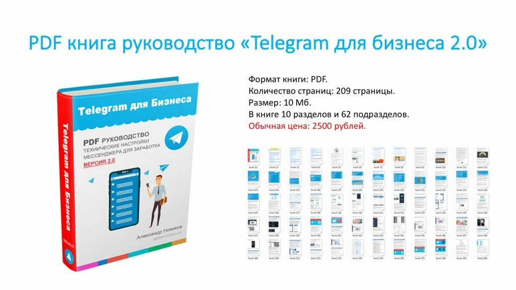 PDF книга руководство «Telegram для бизнеса 2.0».